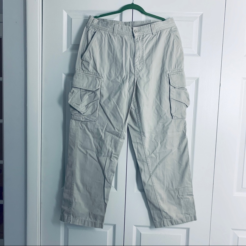Club Room Men's Light Khaki Cargo Pants Size 34/30